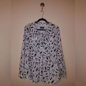 Karl Lagerfeld button down blouse